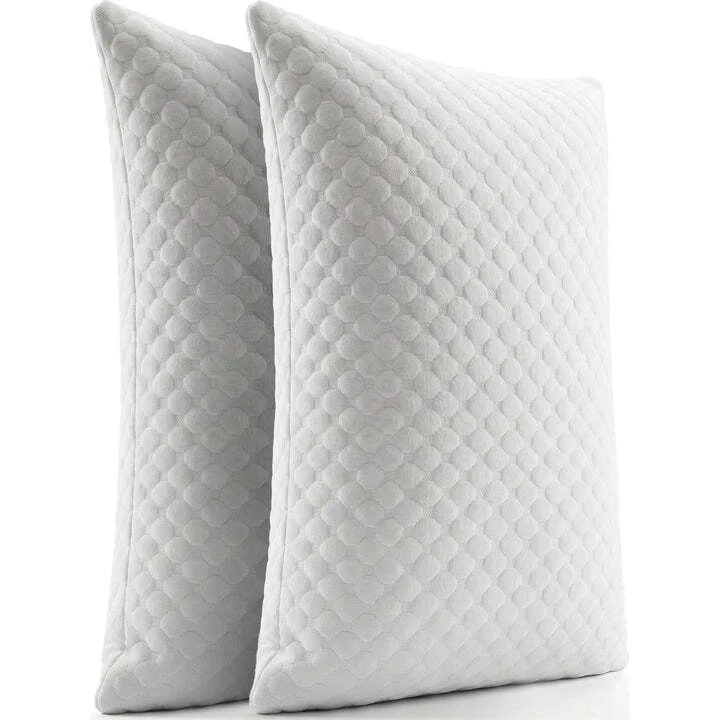 B-Ware Kopfkissen 2er Set Bequeme Kissen Atmungsaktiv Hypoallergen Weiß 40x60cm