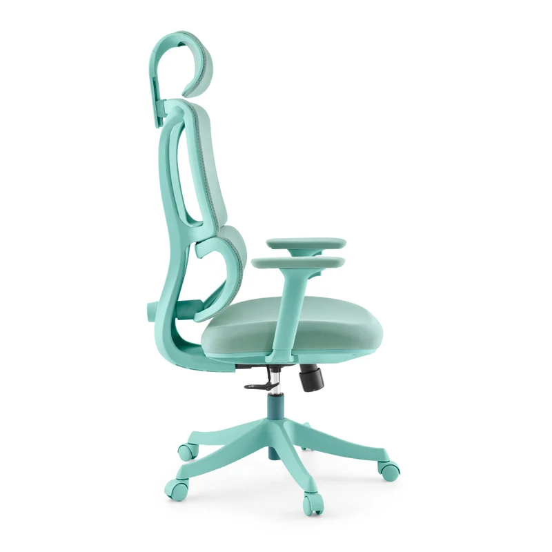 B-Ware MyBuero Drehstuhl Bürostuhl Stuhl Ergomy Colore Stoff 3D Netz Türkis Büro Office