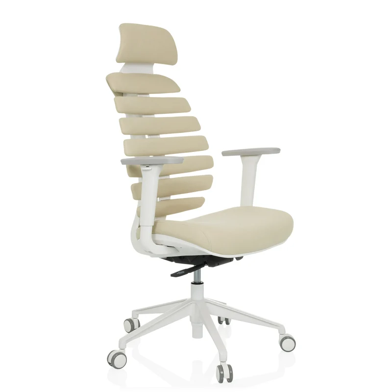 B-Ware hjh OFFICE Ergo line W Profi Bürostuhl Drehstuhl Stuhl Stoff Salted Caramel