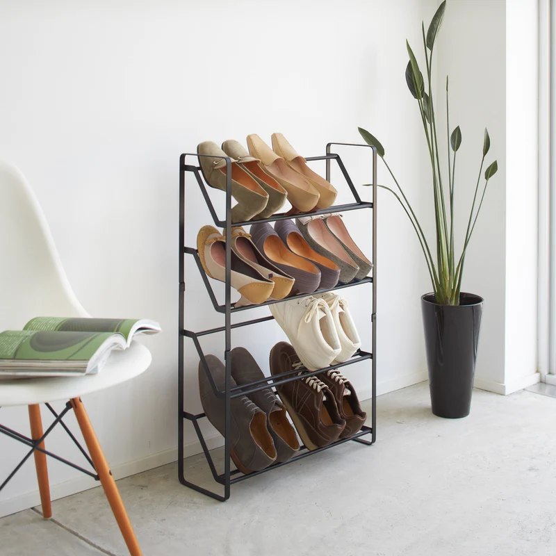 Slim 4-Tiered Shoe Rack