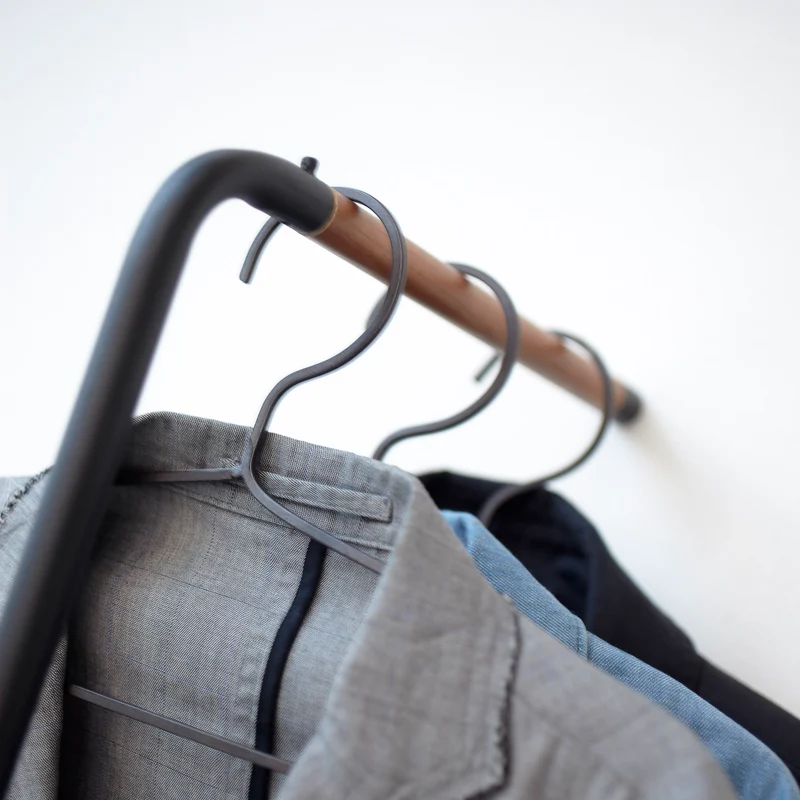 Slim Leaning Coat Rack