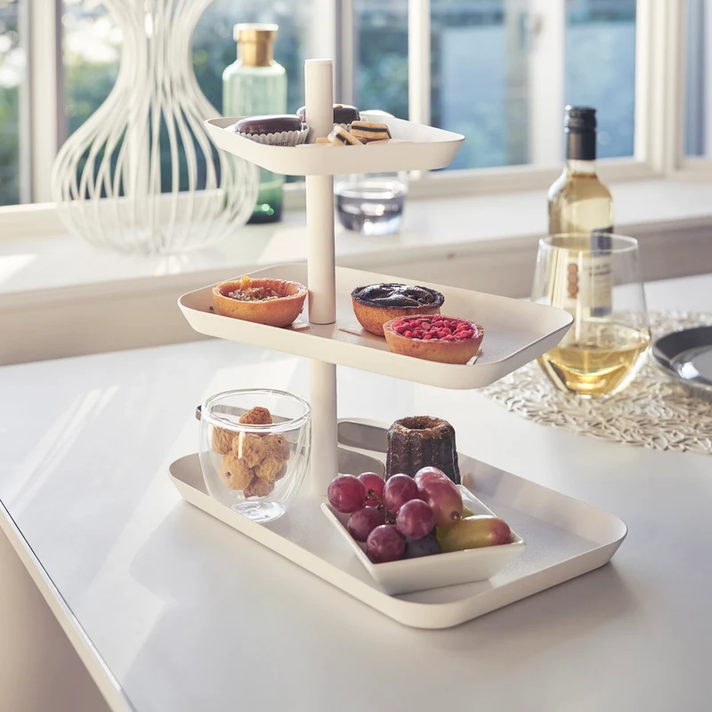 3-Tiered Serving Stand with Rotatable Trays