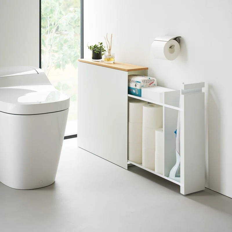 Sliding Wood-Top Storage Rack