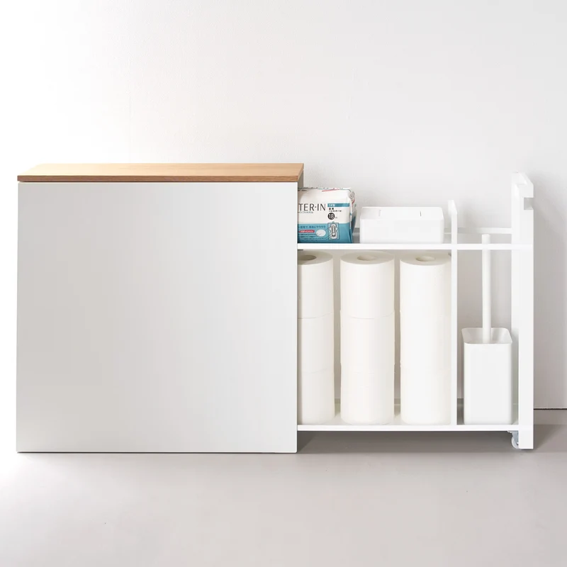 Sliding Wood-Top Storage Rack