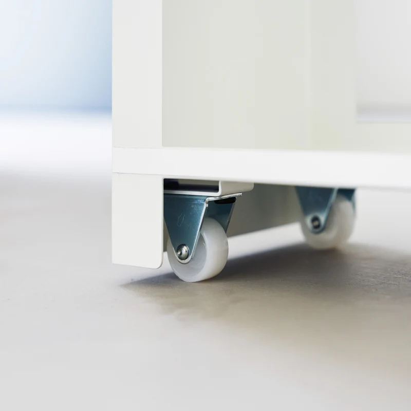 Sliding Wood-Top Storage Rack