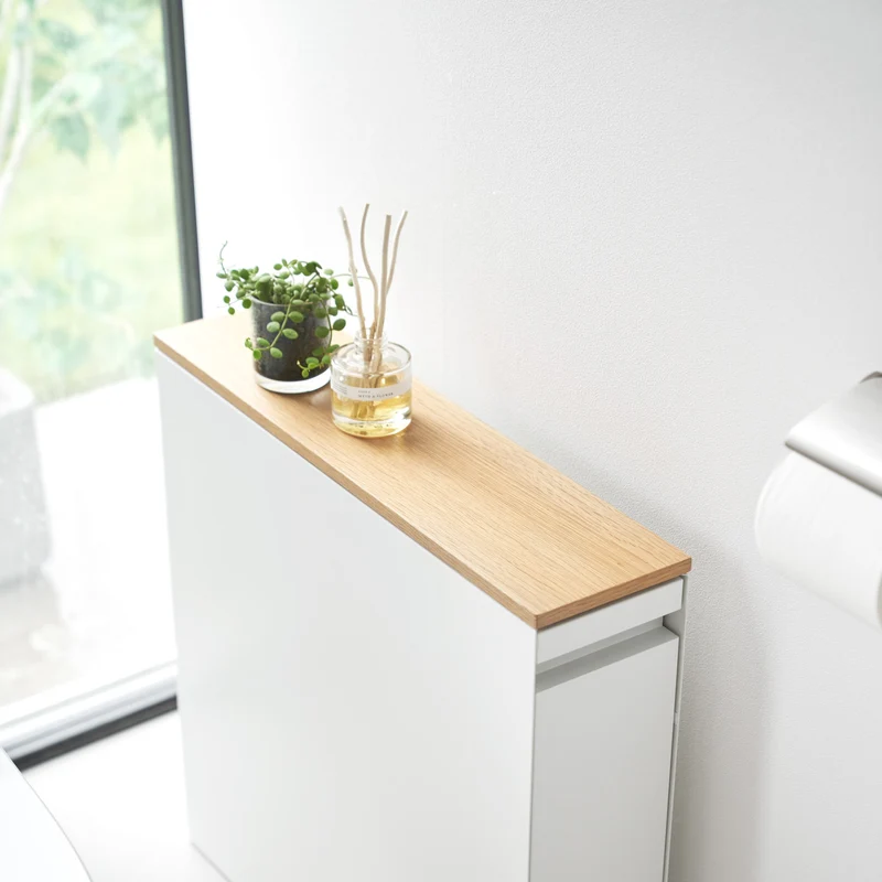 Sliding Wood-Top Storage Rack