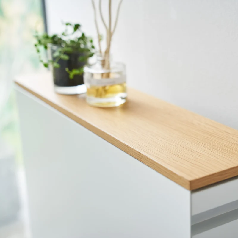 Sliding Wood-Top Storage Rack