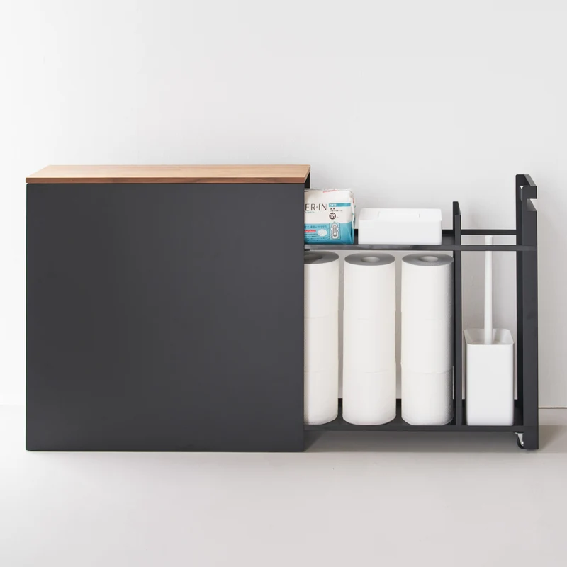 Sliding Wood-Top Storage Rack
