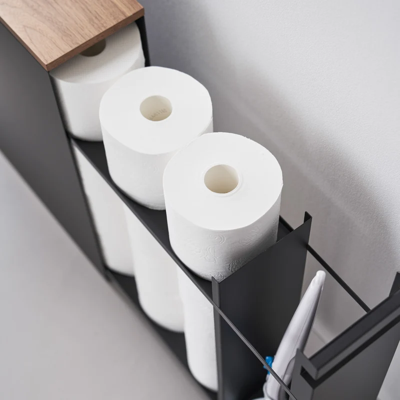 Sliding Wood-Top Storage Rack