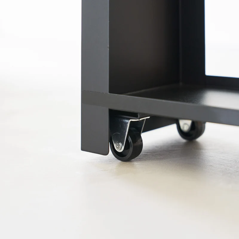 Sliding Wood-Top Storage Rack