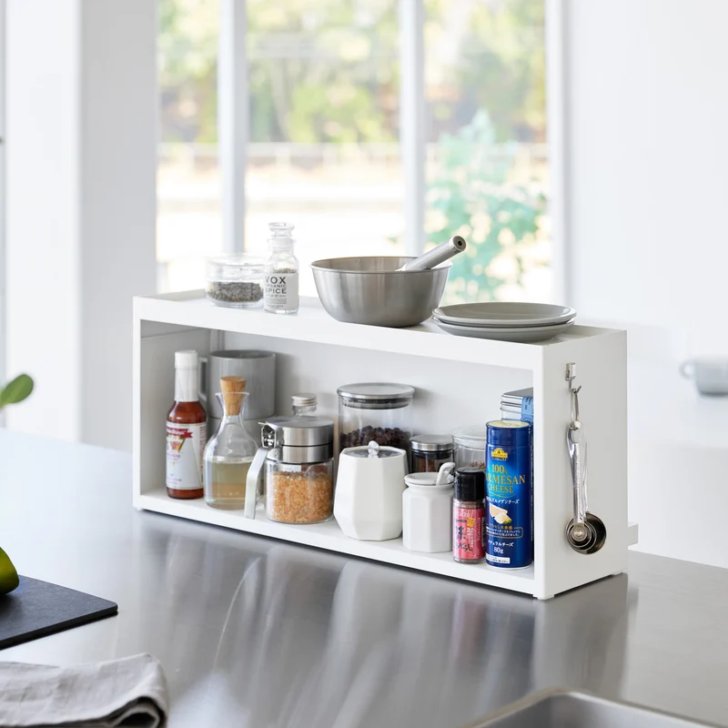Semi-Closed Countertop Storage Box