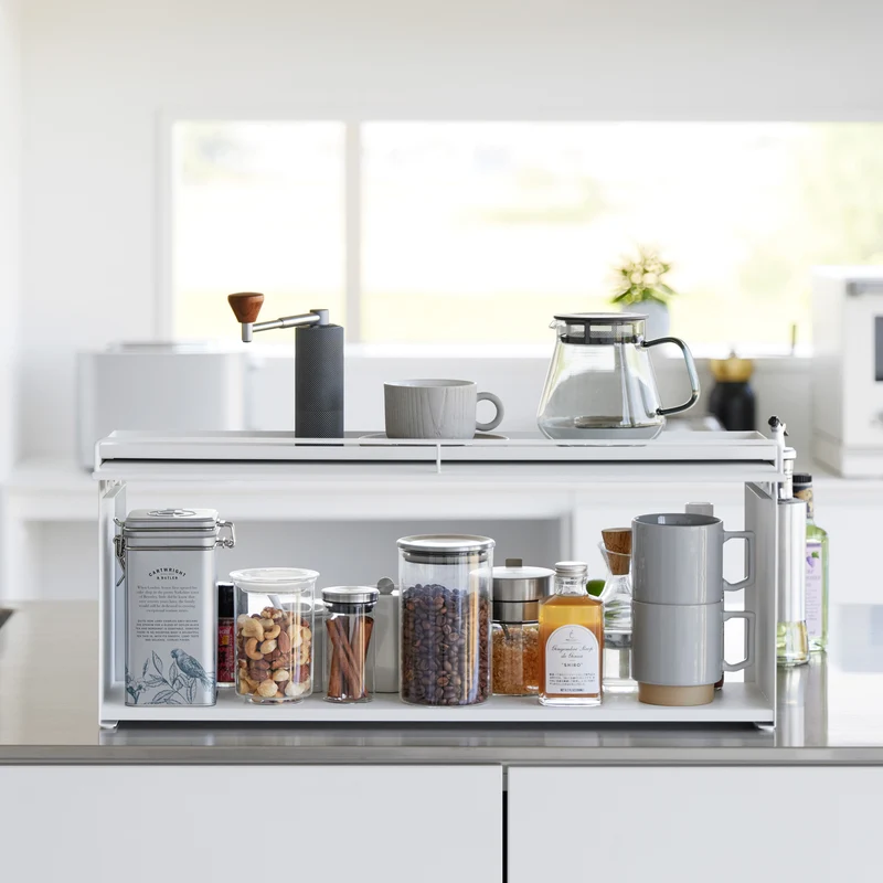 Semi-Closed Countertop Storage Box
