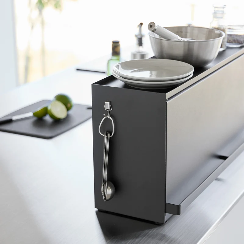 Semi-Closed Countertop Storage Box