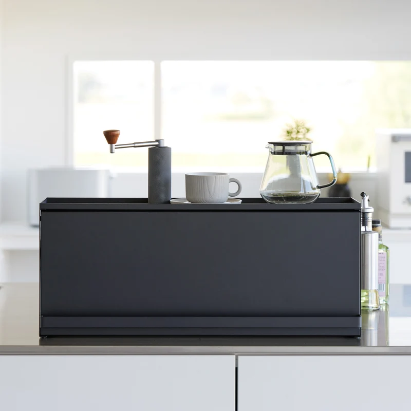 Semi-Closed Countertop Storage Box