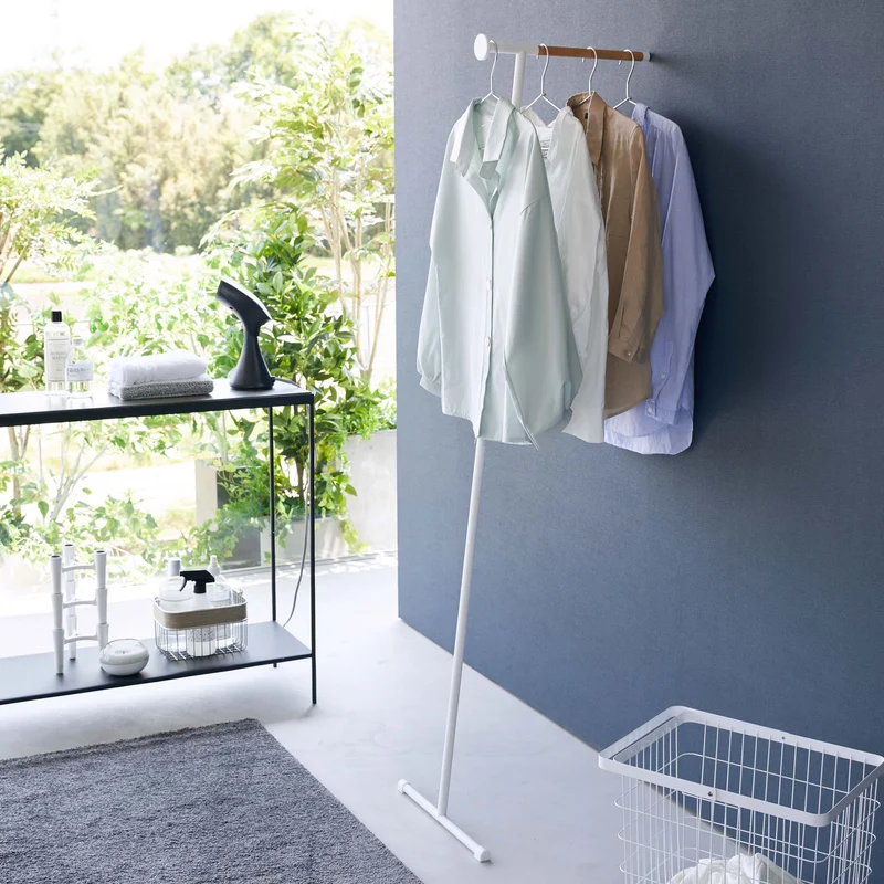 Leaning Steam Ironing Coat Rack