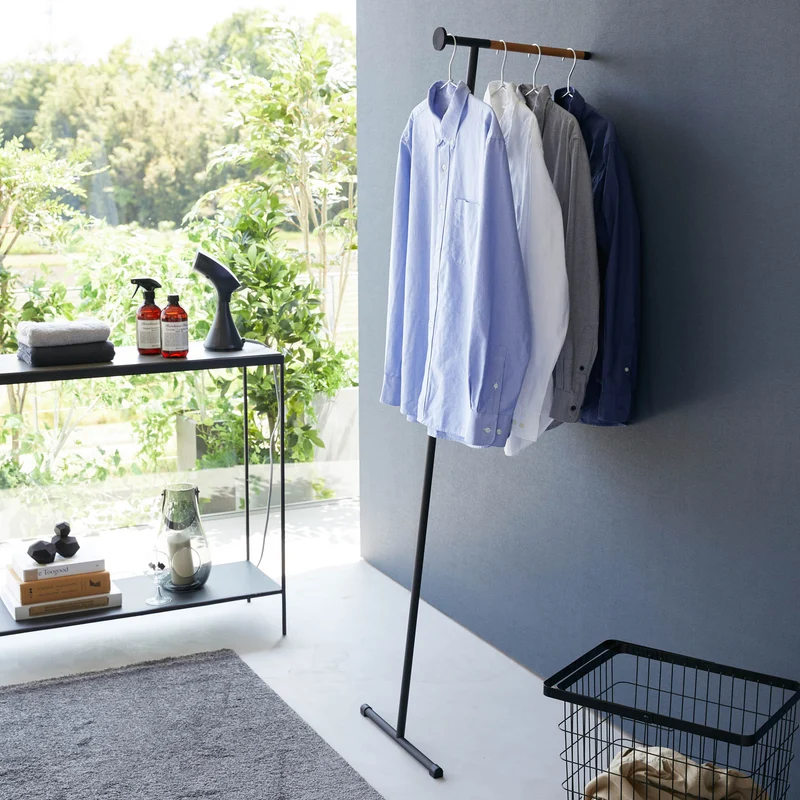 Leaning Steam Ironing Coat Rack