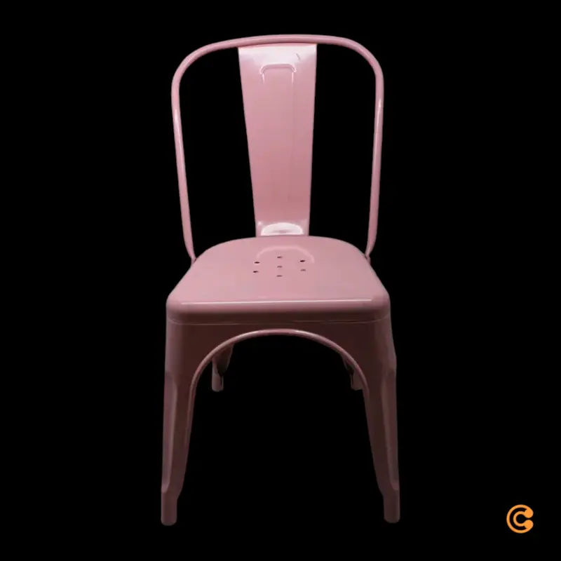B-Ware hjh OFFICE Stuhl Bistrostuhl Sitzgelegenheit rosa stapelbar Gastronomie