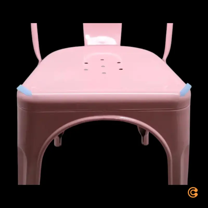 B-Ware hjh OFFICE Stuhl Bistrostuhl Sitzgelegenheit rosa stapelbar Gastronomie