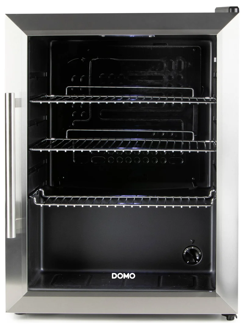 B-Ware Domo Bar-Kühlschrank Party-Kühler Glastür Schwarz DO91609BK 60L Energieklasse D