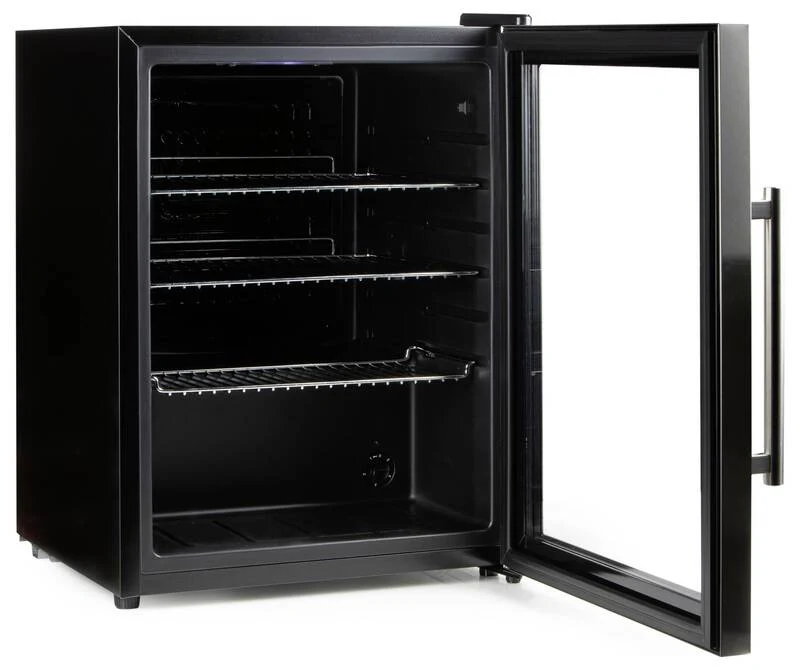 B-Ware Domo Bar-Kühlschrank Party-Kühler Glastür Schwarz DO91609BK 60L Energieklasse D