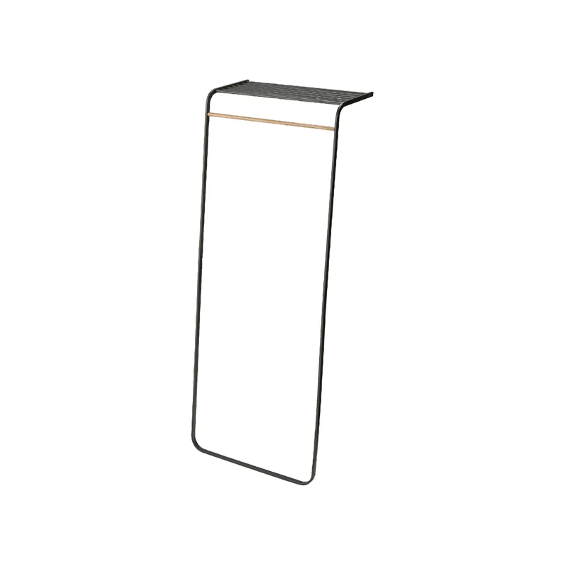 Leaning Coat Rack with Shelf