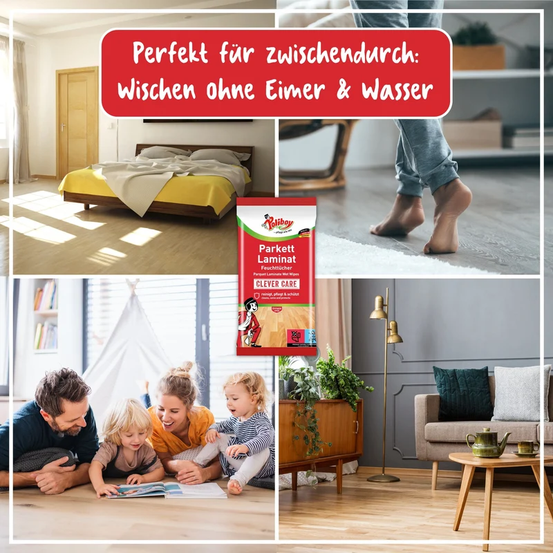 Poliboy Parkett Laminat Feuchttücher