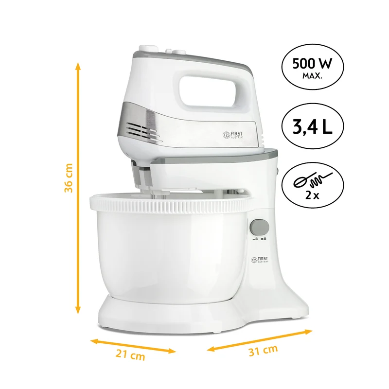 Küchen- und Knetmaschine mit Schüssel 3,5L, 500W