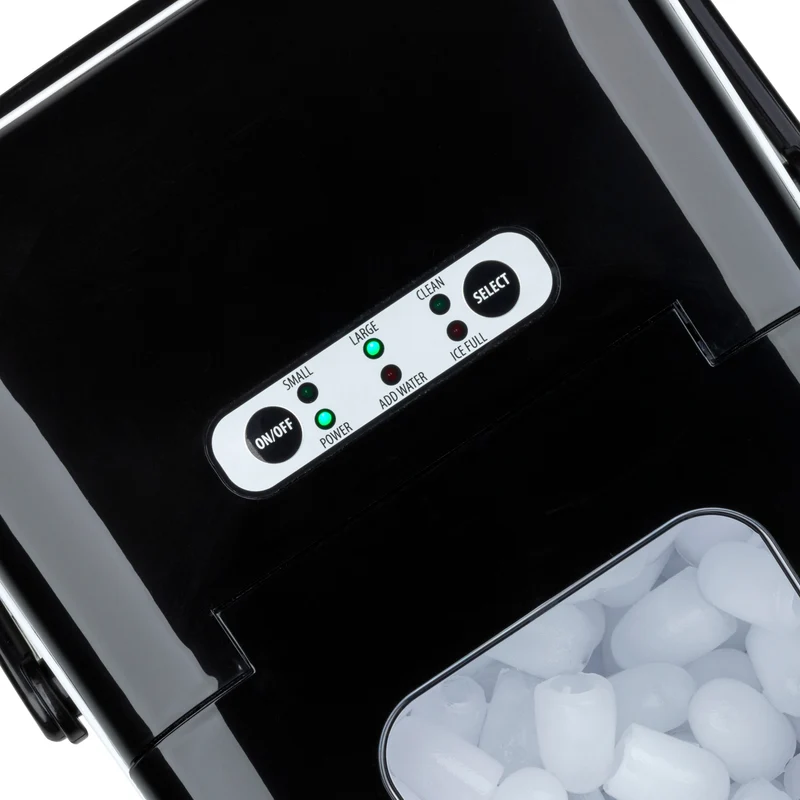 Eiswürfelbereiter 1,8L, Edelstahl, 12kg/24h