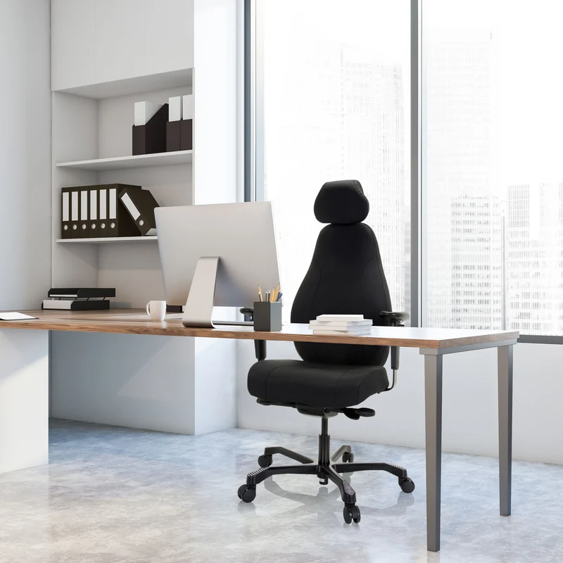 B-Ware hjh OFFICE RESISTIO XXL Chefsessel Bürostuhl Drehstuhl Schwarz Ergonomisch