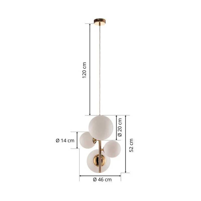 B-Ware Euluna Hängeleuchte Dione Deckenlampe Pendelleuchte Deckenlicht Vierflammig G487