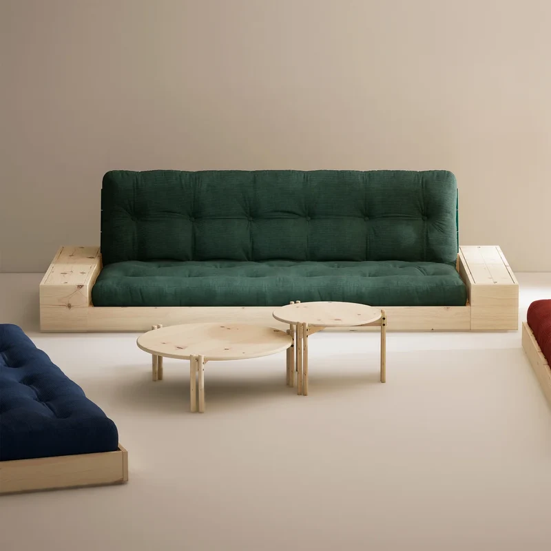 B-Ware Karup Design Couchtisch Tisch Wohnzimmer Tisch Kiefer natur Ø 60 cm