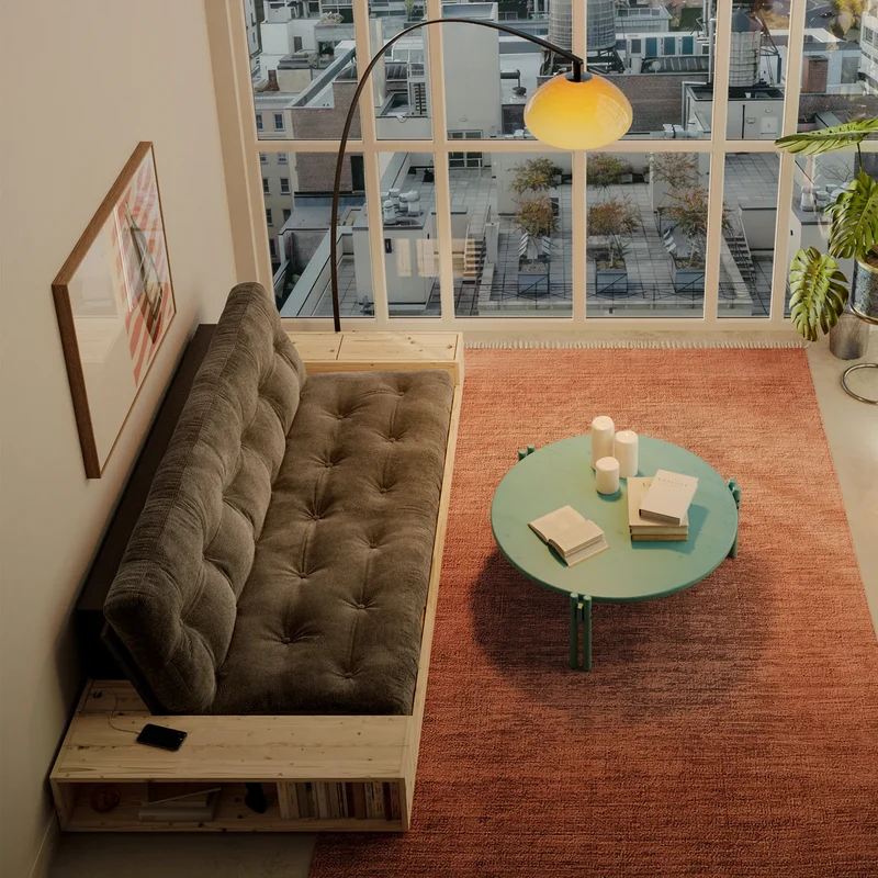 B-Ware Karup Design Couchtisch Tisch Wohnzimmer Tisch Kiefer natur Ø 60 cm