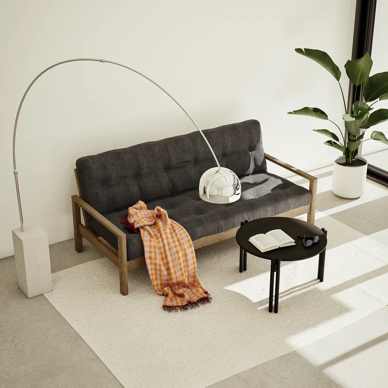 B-Ware Karup Design Couchtisch Tisch Wohnzimmer Tisch Kiefer natur Ø 60 cm