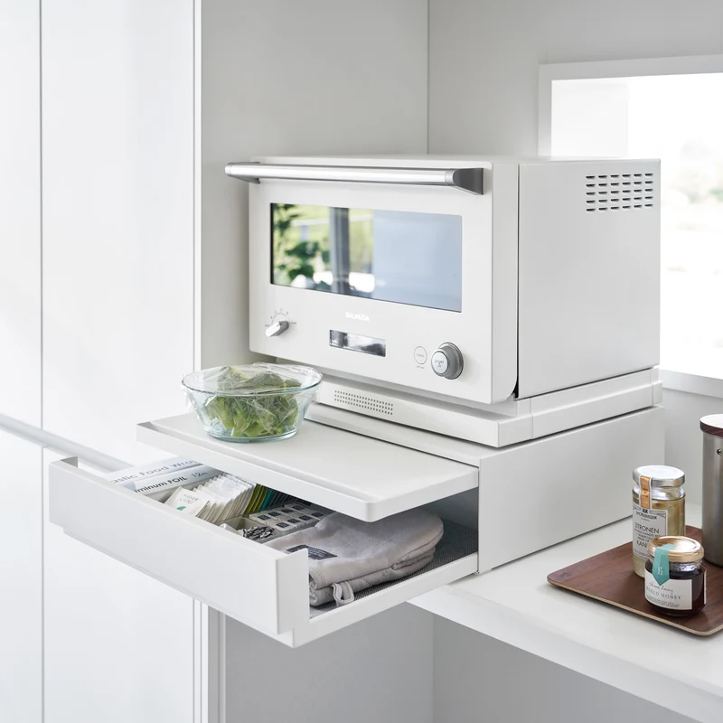 Sliding Countertop Tray with Drawer