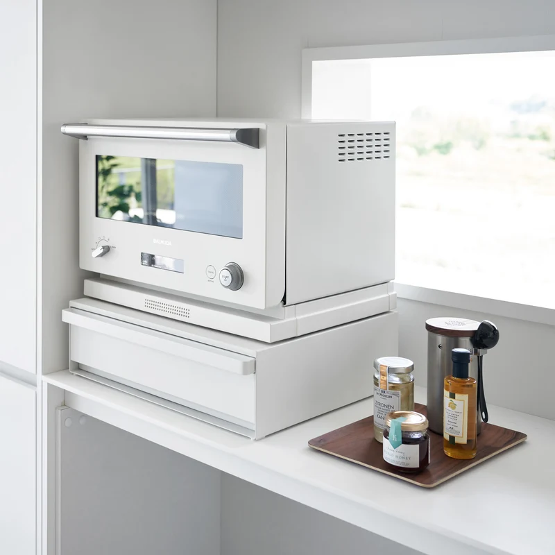 Sliding Countertop Tray with Drawer