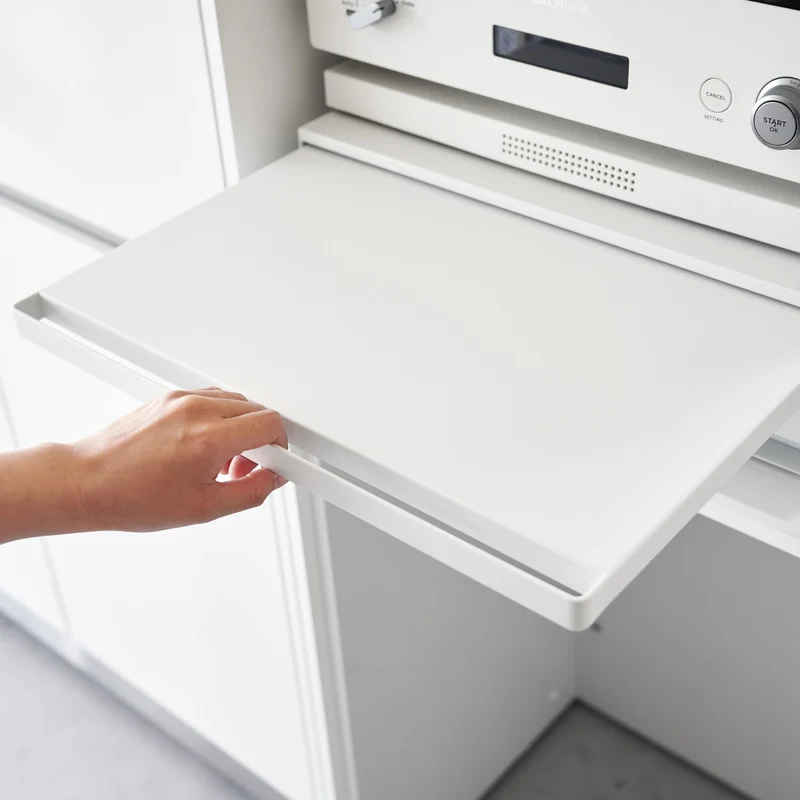 Sliding Countertop Tray with Drawer