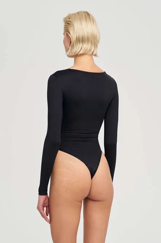 B-Ware IAMNOTBASIC Bodysuit Body Mai Schwarz Größe XS Damenanzug Fashion