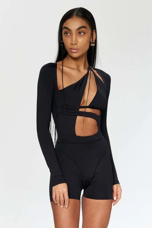 B-Ware IAMNOTBASIC Playsuit Overall Astral schwarz Größe S Damenmode Outfit Damen Suit