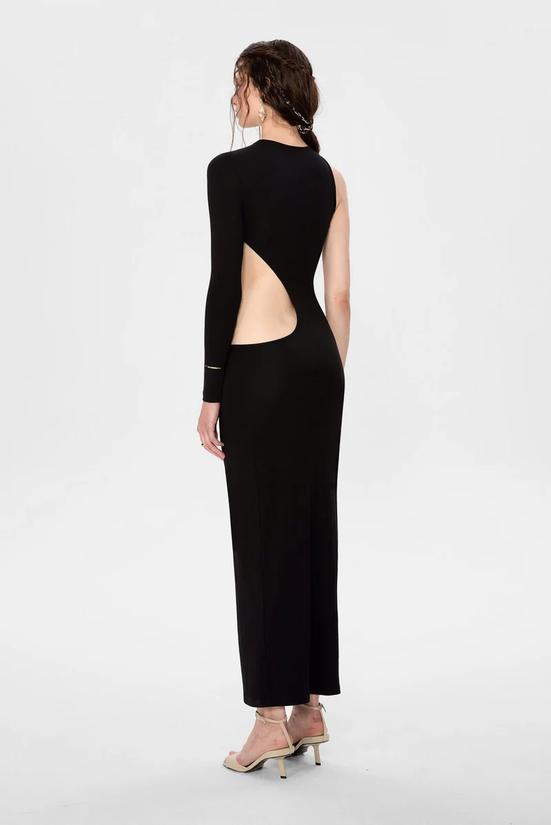 B-Ware IAMNOTBASIC Venus Kleid Dress Schwarz XS Mode Damen Bekleidung Fashion