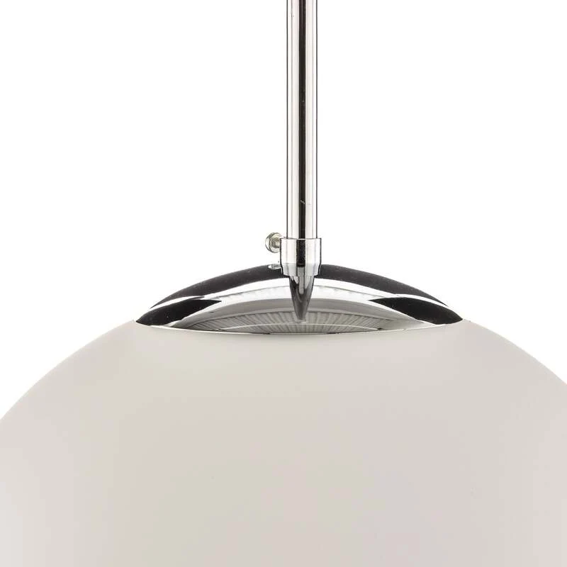 B-Ware Euluna Pendelleuchte Dione Hängeleuchte Deckenlampe E27 1 Flg Weiß Chrom 30858