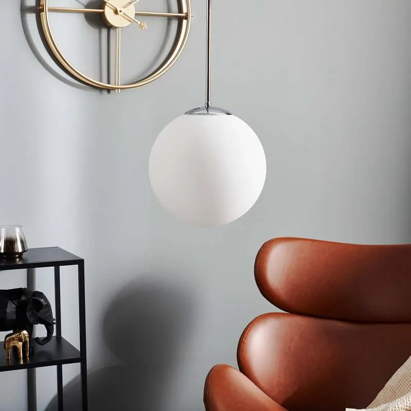 B-Ware Euluna Pendelleuchte Dione Hängeleuchte Deckenlampe E27 1 Flg Weiß Chrom 30858