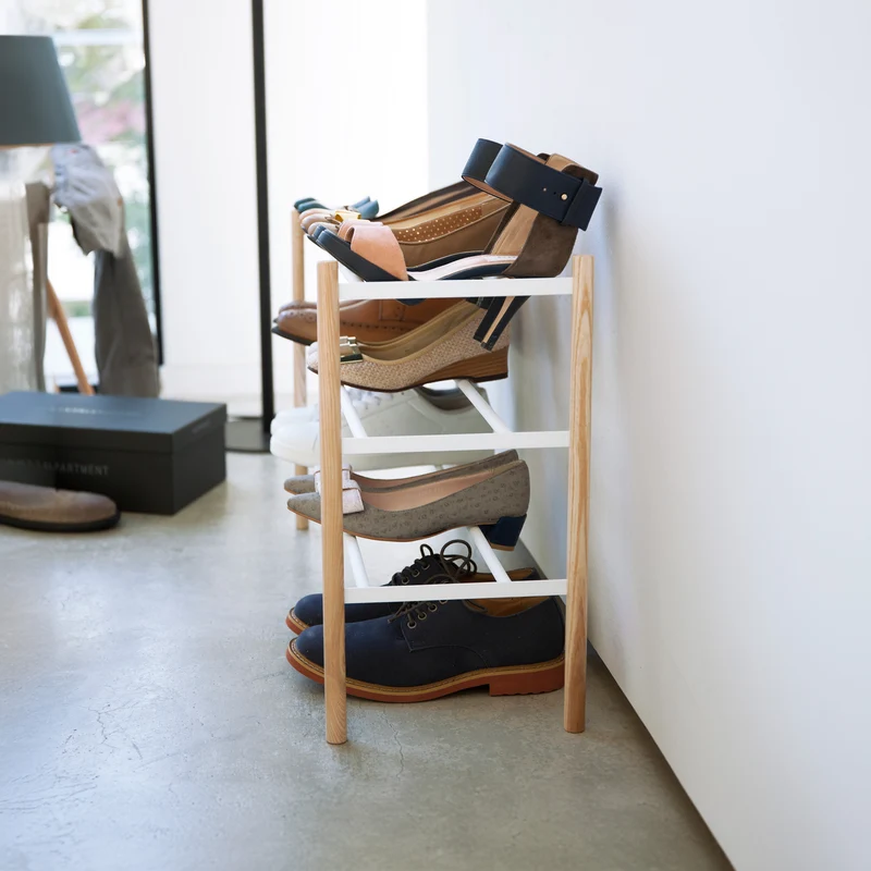 3-Tiered Extendable Shoe Rack