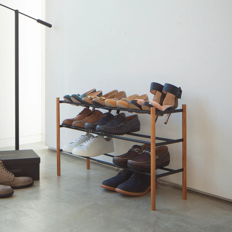 3-Tiered Extendable Shoe Rack