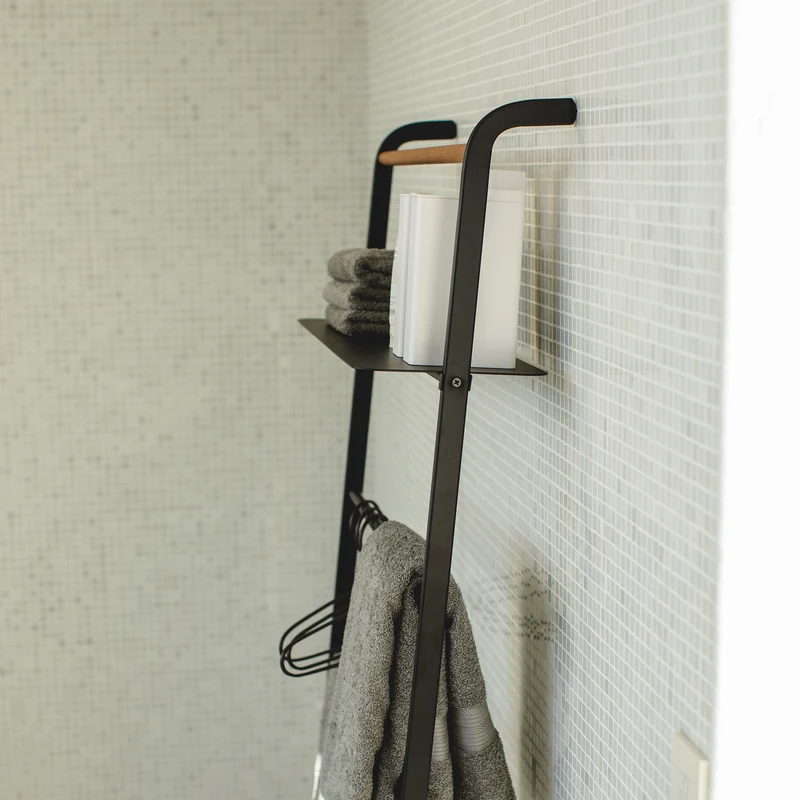 Leaning Ladder with Shelf