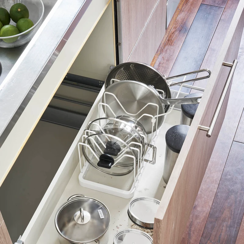 Extendable Pot Lid & Pan Organizer