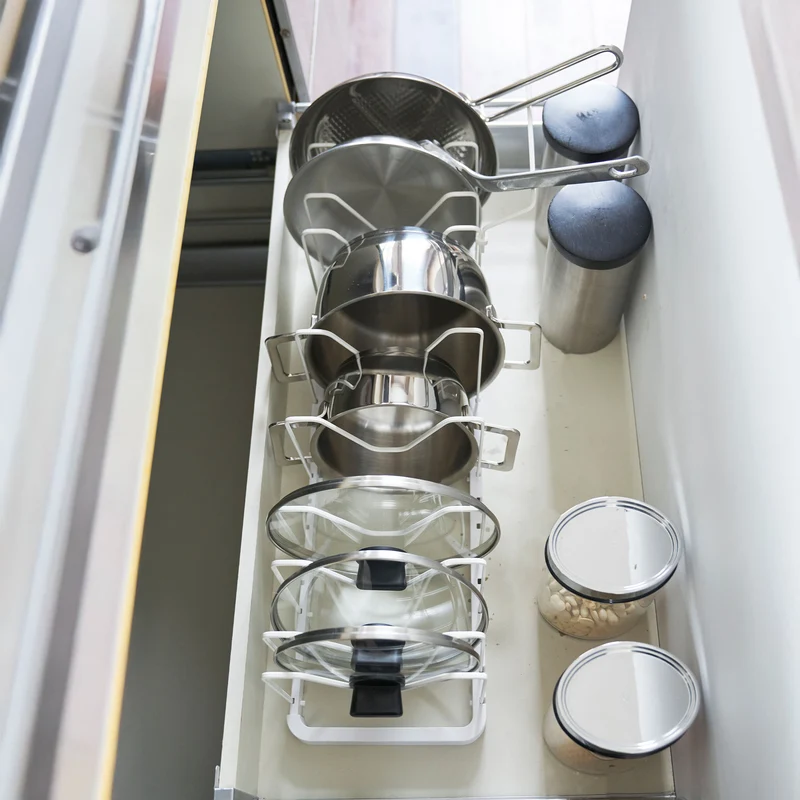 Extendable Pot Lid & Pan Organizer