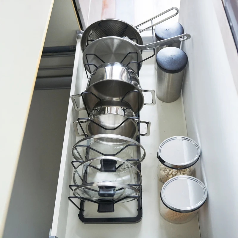 Extendable Pot Lid & Pan Organizer