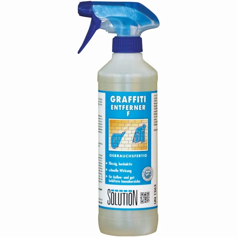 Solution Graffitientferner F – Stein- & Betonflächen (500 ml Flasche)