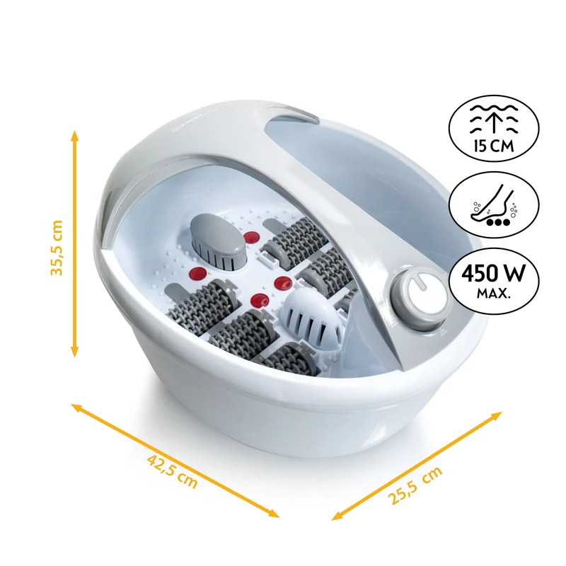 Fußsprudelbad, Vibrationsmassage, Sprudelmassage