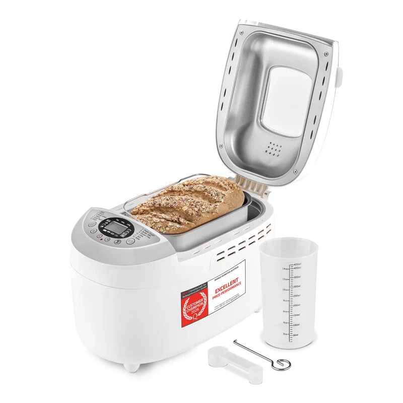 Brotbackautomat 900–1250 g, 12 Programme, 4 Bräunungsstufen